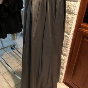 slver/gray long holiday or black tie long skirt